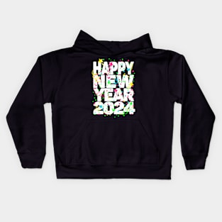 New Years Eve Party Happy New Year 2024 Kids Hoodie